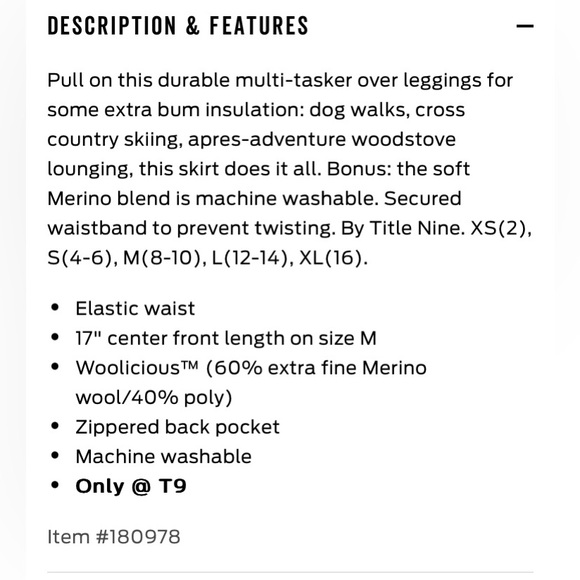 NWT, Title Nine, It’s a Wrap sweater skirt, M - Picture 11 of 12